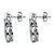 .78 TCW "CZ in Motion" Cubic Zirconia Double Loop Teardrop Earrings in Platinum over Sterling Silver-12 at PalmBeach Jewelry