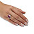 7.25 TCW Genuine Checkerboard-Cut Oval Ruby Ring in Rhodium-Plated Sterling Silver-13 at PalmBeach Jewelry