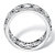 4.70 TCW Round Bezel-Set Cubic Zirconia Eternity Ring in Platinum over Sterling Silver-12 at PalmBeach Jewelry