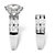 5.84 TCW Round Cubic Zirconia Two-Piece Channel Bridal Ring Set in Platinum over Sterling Silver-12 at PalmBeach Jewelry