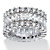 12.42 TCW Baguette-Cut Cubic Zirconia Eternity Ring in Platinum over Sterling Silver-11 at Direct Charge presents PalmBeach