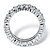 12.42 TCW Baguette-Cut Cubic Zirconia Eternity Ring in Platinum over Sterling Silver-12 at Direct Charge presents PalmBeach