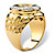 Men's .31 TCW Enamel and Cubic Zirconia Masonic Nugget Ring Gold-Plated-12 at PalmBeach Jewelry