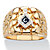 Men's Nugget-Style Yellow Gold-Plated Masonic Insignia Ring-11 at PalmBeach Jewelry