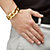Men's Curb-Link Chain Bracelet 18k Gold-Plated 10" (34mm)-14 at Direct Charge presents PalmBeach