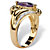 2.05 TCW Marquise-Cut Simulated Purple Amethyst Bypass Cocktail Ring Gold-Plated-12 at PalmBeach Jewelry