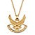 Air Force Pendant Necklace Gold-Plated 20"-11 at Direct Charge presents PalmBeach