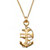 Navy Pendant Necklace Gold-Plated 20"-11 at PalmBeach Jewelry
