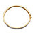 Diamond Accent Two-Tone Greek Key-Link Bangle Bracelet Yellow Gold-Plated 7.5"-12 at Direct Charge presents PalmBeach