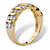 Diamond Accent S-Link Ring Yellow Gold-Plated-12 at PalmBeach Jewelry