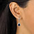 SETA JEWELRY 3.70 TCW Pear-Cut Genuine Midnight Blue Sapphire Halo-Style Drop Earrings 18k Gold-Plated-13 at Seta Jewelry