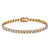 Round Diamond Accent S-Link Tennis Bracelet Yellow Gold-Plated 7.5"-11 at Direct Charge presents PalmBeach