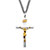 Two-Tone INRI Crucifix Pendant Necklace in 14k Gold over Sterling Silver with Stainless Steel Chain-11 at PalmBeach Jewelry