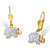 Diamond Accent Two-Tone Lever Back Elephant Drop Earrings 18k Gold-Plated-11 at PalmBeach Jewelry
