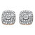 1/10 TCW Diamond Pave-Style Two-Tone Concentric Squared Stud Earrings Gold-Plated-11 at PalmBeach Jewelry