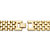 Men's .60 TCW Genuine Black Onyx and CZ Watch Band Bracelet Gold-Plated 8.75"-12 at Direct Charge presents PalmBeach