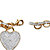 Diamond Accent Heart Charm Rolo-Link Bracelet Yellow Gold-Plated 7 3/4"-12 at PalmBeach Jewelry