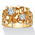 Men's 1.05 TCW Round Cubic Zirconia Nugget Ring Gold-Plated-11 at PalmBeach Jewelry