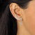 Marquise and Pear-Cut White Crystal Laurel Leaf and Hanging Crystal Accent Ear Climber Earrings Rose Gold-Plated 1 5/8"-13 at PalmBeach Jewelry