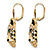 White Crystal Leopard Face Drop Earrings with Green Crystal Accents in Gold Tone-12 at PalmBeach Jewelry
