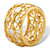 1 TCW Round White Cubic Zirconia Scroll Eternity Ring in 18k Gold Plated Sterling Silver-12 at PalmBeach Jewelry