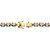 38.10 TCW Oval-Cut Aurora Borealis Cubic Zirconia Tennis Bracelet Gold-Plated 7.5"-12 at PalmBeach Jewelry