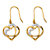White Diamond Accent Pave-Style Intertwined Double Heart Drop Earrings Gold-Plated-11 at PalmBeach Jewelry