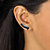 3.01 TCW Oval and Marquise-Cut Black Cubic Zirconia Ear Climber Earrings in Sterling Silver-13 at PalmBeach Jewelry