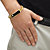 Men's Genuine Black Onyx and Diamond Accent Curb-Link Bracelet Gold-Plated 8"-14 at PalmBeach Jewelry
