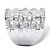 6.26 TCW Baguette-Cut and Round Cubic Zirconia Channel-Set Cocktail Ring in Silvertone-12 at PalmBeach Jewelry