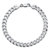 Flat Profile Curb-Link Chain Bracelet in Sterling Silver 8" (6.5mm)-11 at PalmBeach Jewelry