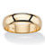 Polished Wedding Band in 10k Yellow Gold (6mm)-11 at PalmBeach Jewelry