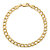 Curb-Link Chain Bracelet in Solid 10k Yellow Gold 8" (5.25mm)-11 at Direct Charge presents PalmBeach