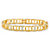 Men's Diamond Accent Pave-Style Two-Tone Mariner-Link Bracelet Yellow Gold-Plated 8.5" (9.5mm)-11 at PalmBeach Jewelry