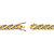 Men's Diamond Accent Pave-Style Two-Tone Curb-Link Bracelet Yellow Gold-Plated 8.5" (9mm)-12 at PalmBeach Jewelry