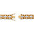 Men's Diamond Accent Pave-Style Two-Tone Bar-Link Bracelet Yellow Gold-Plated 8.5"-12 at PalmBeach Jewelry