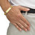 Men's Genuine Square-Cut Black Onyx Gold-Plated Personalized I.D.-Style Curb-Link Bracelet 8"-14 at PalmBeach Jewelry
