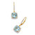 8.14 TCW Round Genuine Sky Blue Topaz and Cubic Zirconia Halo Drop Earrings in 14k Yellow Gold over .925 Sterling Silver-11 at PalmBeach Jewelry