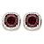 3.20 TCW Genuine Red Garnet and Diamond Accent Pave-Style Halo Stud Earrings in 14k Gold over Sterling Silver-11 at PalmBeach Jewelry