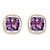 2.80 TCW Genuine Purple Amethyst and Diamond Accent Pave-Style Halo Stud Earrings in 14k Gold over Sterling Silver-11 at PalmBeach Jewelry
