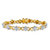 Diamond Accent Pave-Style "X and O" Tennis Bracelet Yellow Gold-Plated 7.5"-11 at PalmBeach Jewelry