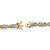 Diamond Accent Pave-Style "X and O" Tennis Bracelet Yellow Gold-Plated 7.5"-12 at PalmBeach Jewelry