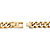 Men's 1/7 TCW White Diamond Horizontal Cross Curb-Link Bracelet Yellow Gold-Plated 9"-12 at PalmBeach Jewelry