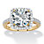 4.36 TCW White Cubic Zirconia Halo Cocktail Ring in 14k Gold over .925 Sterling Silver-11 at PalmBeach Jewelry