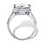4.45 TCW Round White Cubic Zirconia Halo Bridal Engagement Ring in 10k White Gold-12 at PalmBeach Jewelry