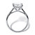 2.12 TCW Princess-Cut White Cubic Zirconia Solitaire Bridal Engagement Ring in Solid 10k White Gold-12 at PalmBeach Jewelry