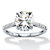 3.31 TCW Round White Cubic Zirconia Bridal Engagement Ring in Solid 10k White Gold-11 at PalmBeach Jewelry