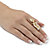 4.10 TCW Marquise-Cut Cubic Zirconia Elongated Leaf Wrap Bypass Cocktail Ring Yellow Gold-Plated-13 at PalmBeach Jewelry