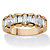 1.87 TCW Marquise and Baguette-Cut White Cubic Zirconia Anniversary Ring Band Yellow Gold-Plated-11 at PalmBeach Jewelry