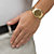 Men's Seiko Solar Watch with Gold Face and Bracelet Band in Gold Tone 8"-14 at Direct Charge presents PalmBeach